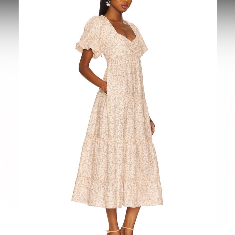 SHOW ME YOUR MUMU Odette Midi Dress in Ditsy Daisy